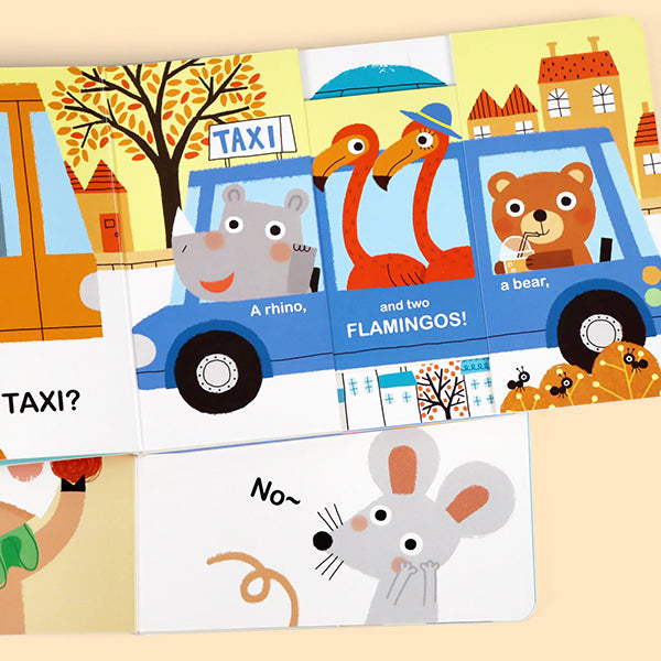 6-Book Fun Pull-out Board Books Set: Interactive Slide & See Games for Toddlers | GROW, GROW, GROW! & More | Small Hands Size 5.5"x5.5" | Early Learning Sensory Books