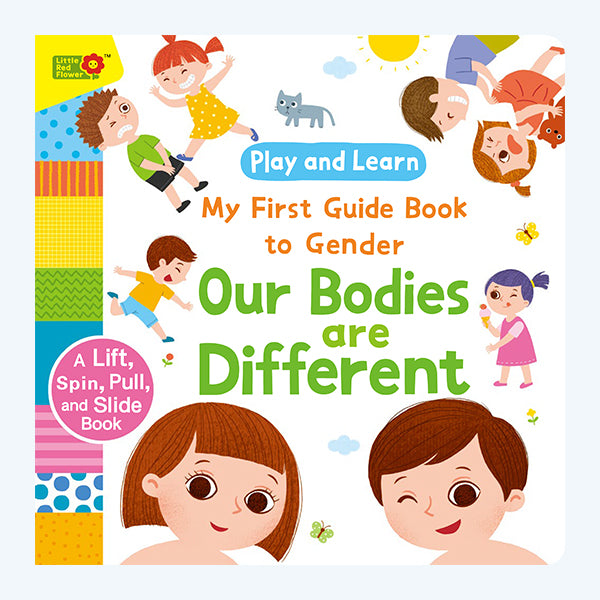 Toddler Busy Book Set: My Feelings & Our Bodies Are Different – Interactive Flip & Pull Tab Books for Social Emotional Learning, Body Positivity, and Gender Awareness for Kids Ages 3-6