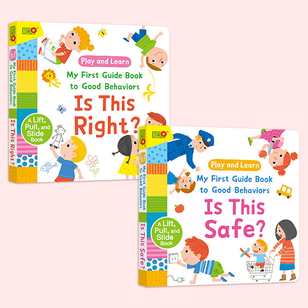 My First Guide to Good Behaviors: Is This Right? + Is This Safe — 2-in-1 Interactive Pull Tab & Flip Book Set for Toddlers, Teach Rules, Safety, Making Good Choices, and Social Skills for Kids Ages 3-6