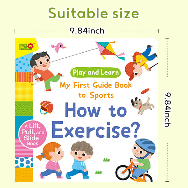 Toddler Healthy Habits Set: How to Exercise + To Be Healthy — Interactive Pull Tab & Flip Books for Kids, Teach Sports, Movement, Germs, Hand Washing, and Daily Hygiene for Ages 3-6