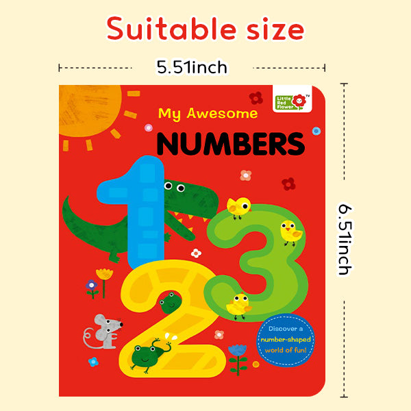 My Awesome Alphabet & Numbers Set | ABC Book + 123 Counting Book for Toddlers | Colorful Interactive Board Books for Early Learning | Preschool Gift Set for Boys & Girls Ages 1-4