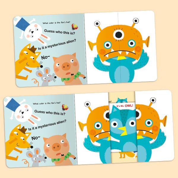 6-Book Fun Pull-out Board Books Set: Interactive Slide & See Games for Toddlers | GROW, GROW, GROW! & More | Small Hands Size 5.5"x5.5" | Early Learning Sensory Books
