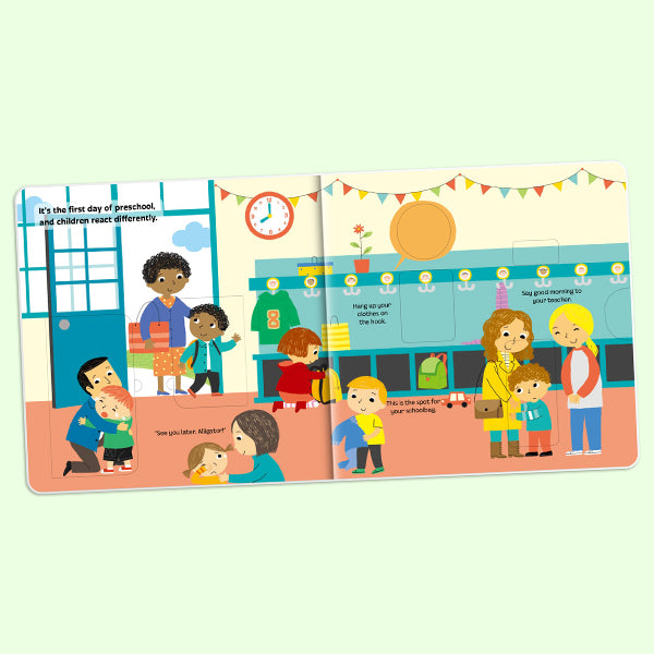 School Readiness Board Books for Kids Age 3+ | Hello Preschool Series: Help with Separation Anxiety | 2-Book Gift Set (My Day & First Day)