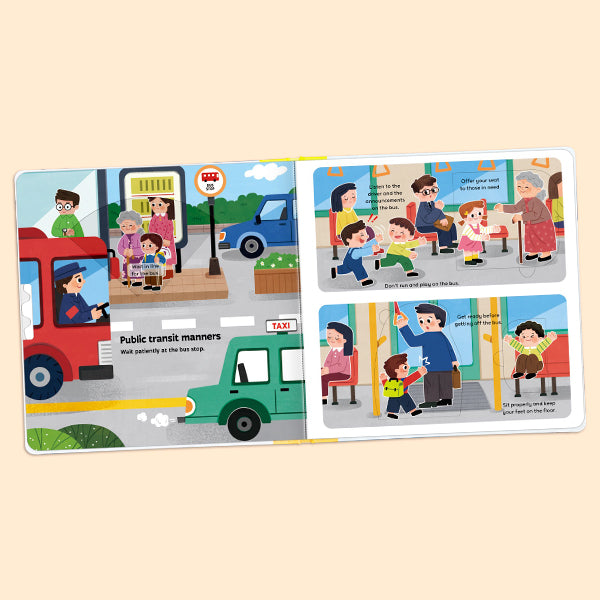 Toddler Life Skills Set: What is Money + Mind Your Manners — Interactive Pull Tab & Flip Books for Kids, Teach Financial Literacy, Polite Habits, Social Etiquette, and Good Behavior for Ages 3-6