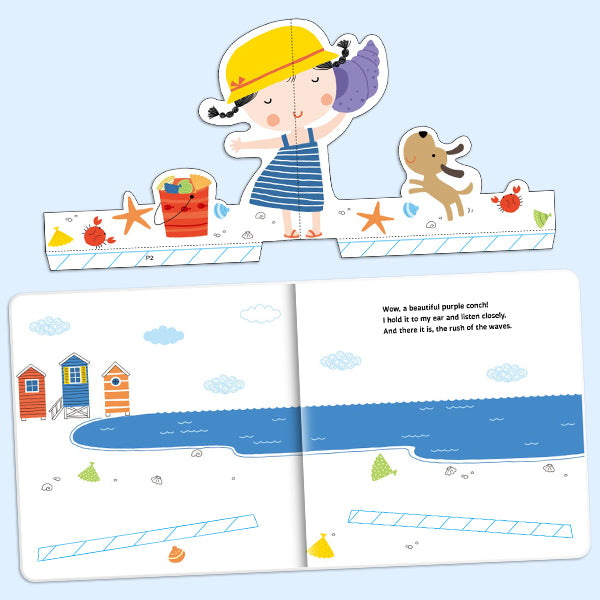 Pop-Up Books for Toddlers 3-6 | Interactive Lift the Flap & Pop Up Adventures: At the Beach, Let's Go, Changing Weather | Early Learning & Sensory Toy Gifts