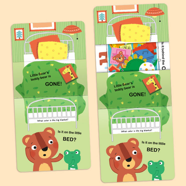 6-Book Fun Pull-out Board Books Set: Interactive Slide & See Games for Toddlers | GROW, GROW, GROW! & More | Small Hands Size 5.5"x5.5" | Early Learning Sensory Books