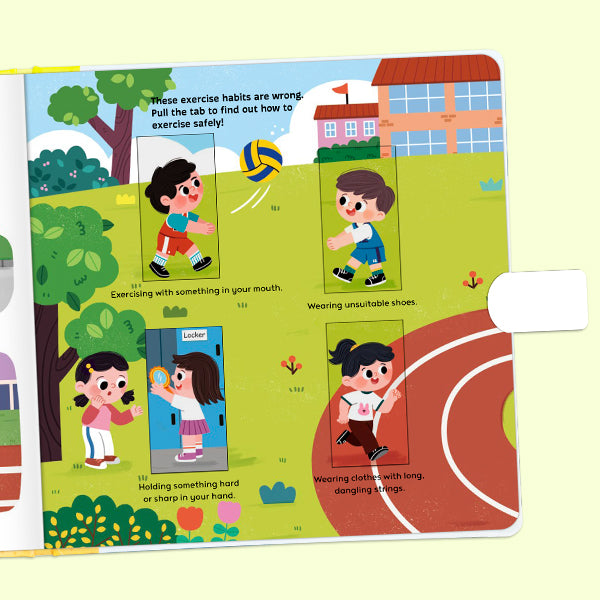 Toddler Healthy Habits Set: How to Exercise + To Be Healthy — Interactive Pull Tab & Flip Books for Kids, Teach Sports, Movement, Germs, Hand Washing, and Daily Hygiene for Ages 3-6
