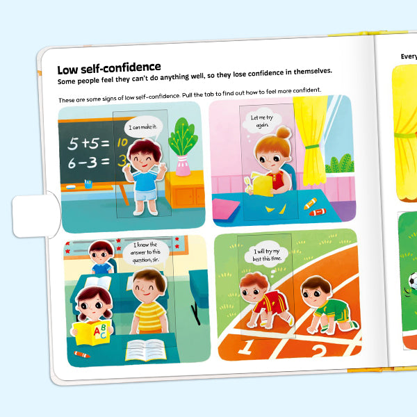 Toddler Busy Book Set: My Feelings & Our Bodies Are Different – Interactive Flip & Pull Tab Books for Social Emotional Learning, Body Positivity, and Gender Awareness for Kids Ages 3-6
