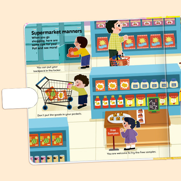 Toddler Life Skills Set: What is Money + Mind Your Manners — Interactive Pull Tab & Flip Books for Kids, Teach Financial Literacy, Polite Habits, Social Etiquette, and Good Behavior for Ages 3-6