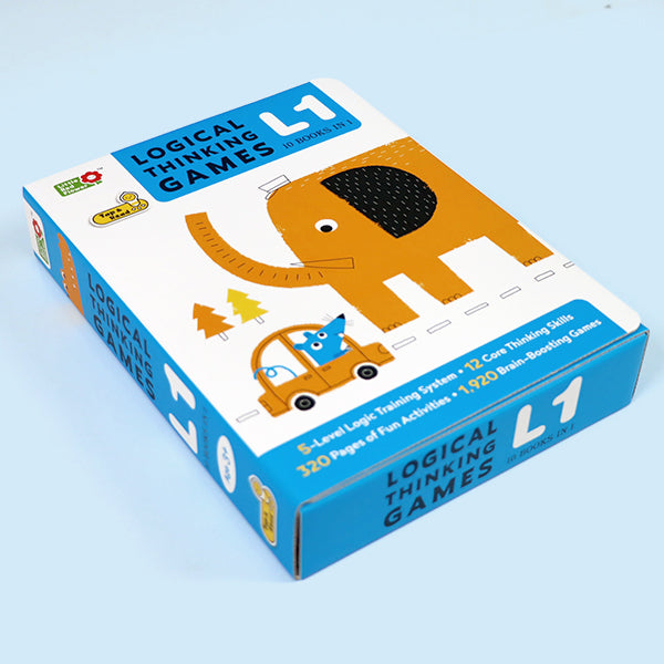 10-Book Logical Thinking Games L1: Interactive STEM Brain Training for Toddlers 3-6 | Talking Pen Compatible | Preschool IQ Booster & Montessori Activity Books| Fully Playable Without Pen | Talking Pen Ready (Pen Sold Separately)